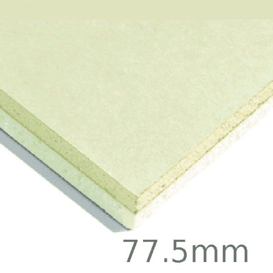 Xtratherm 77.5mm XT/TL Thermal Liner Dot and Dab (65mm PIR and 12.5mm Plasterboard)