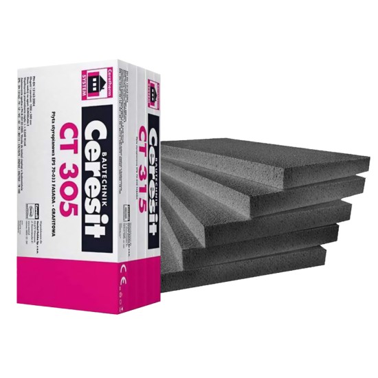 HALF PACK Ceresit 70mm Grey Polystyrene EPS board for EWI (4 pcs) 2m2